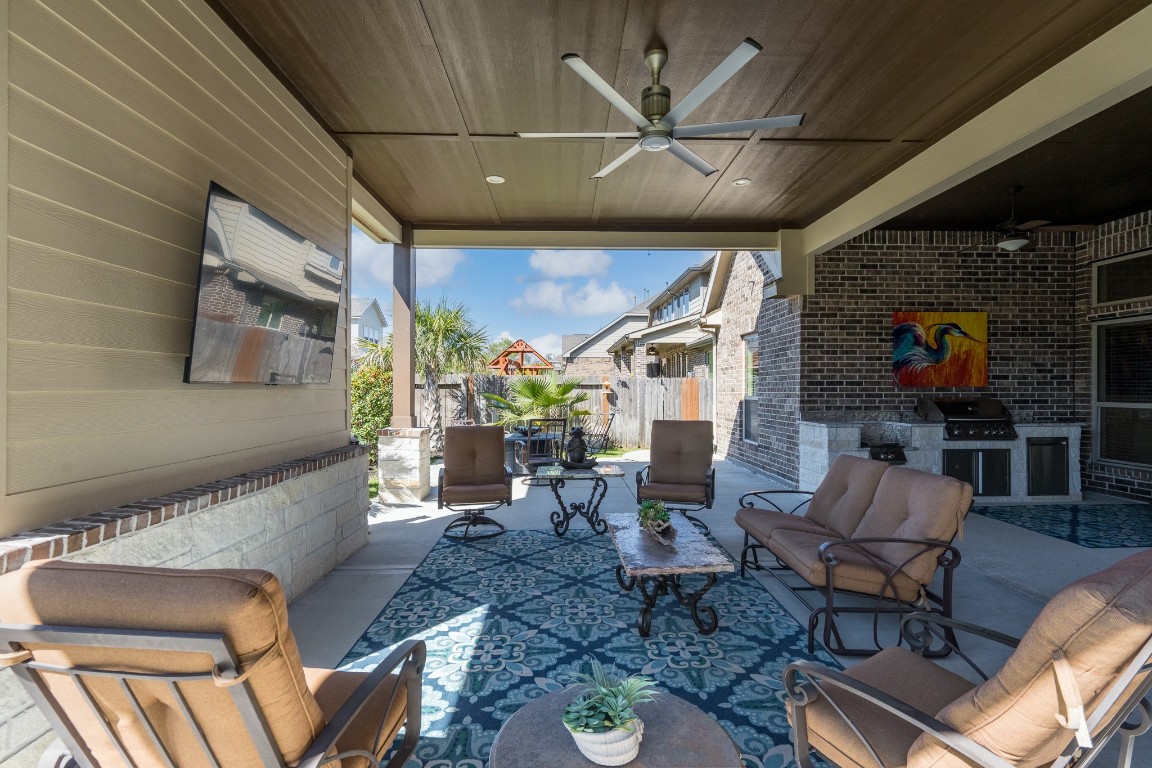 6859 Adrienne Arbor Drive Spring, TX 77389 - Photo 27 of 32 Tons of space to entertain and enjoy the Texas heat with the large expansive covered patio