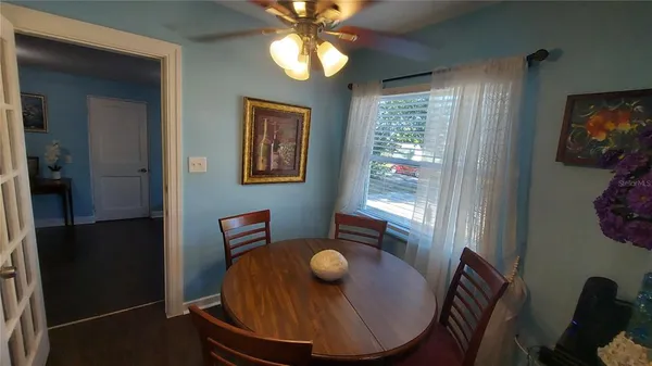 a view of a livingroom with furniture and window