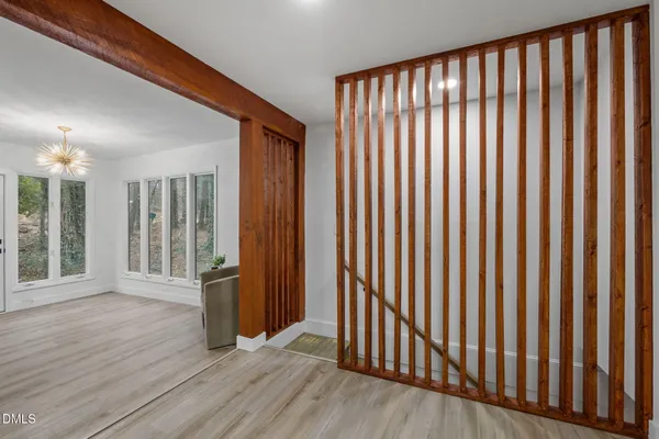 a view of wooden floor