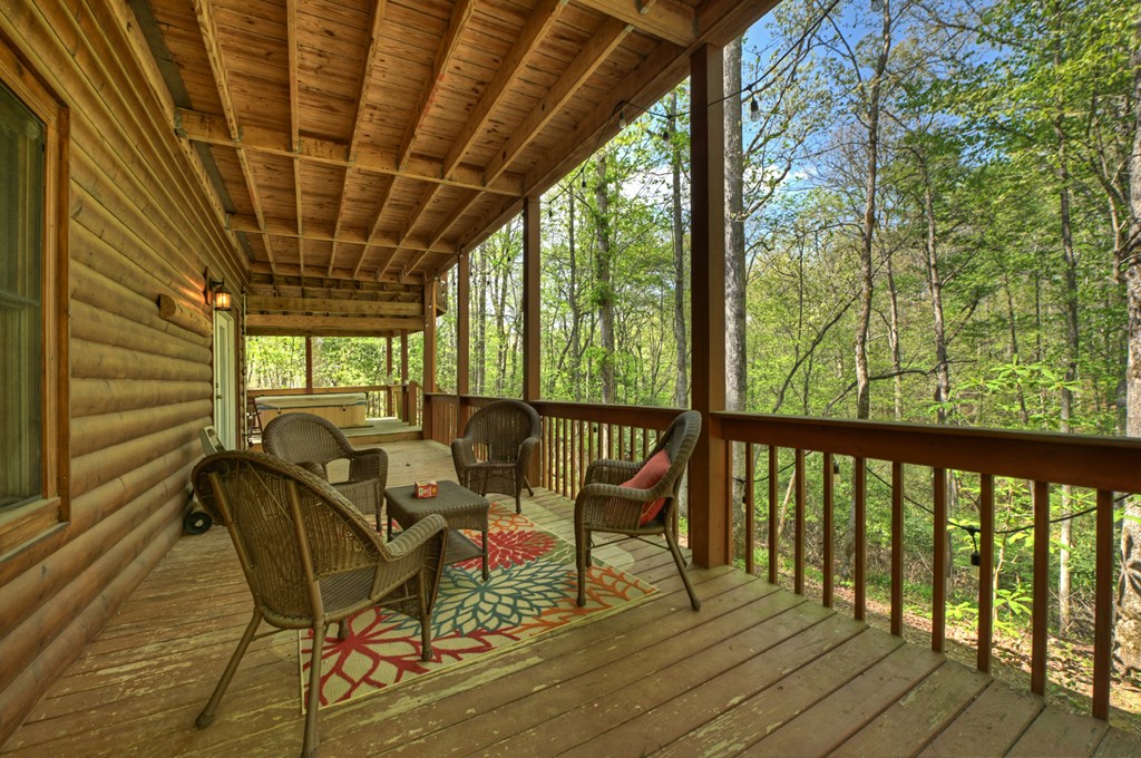 126 Brookwood Drive Blue Ridge, GA 30513 - Photo 90 of 106 a view of a two chairs in the balcony