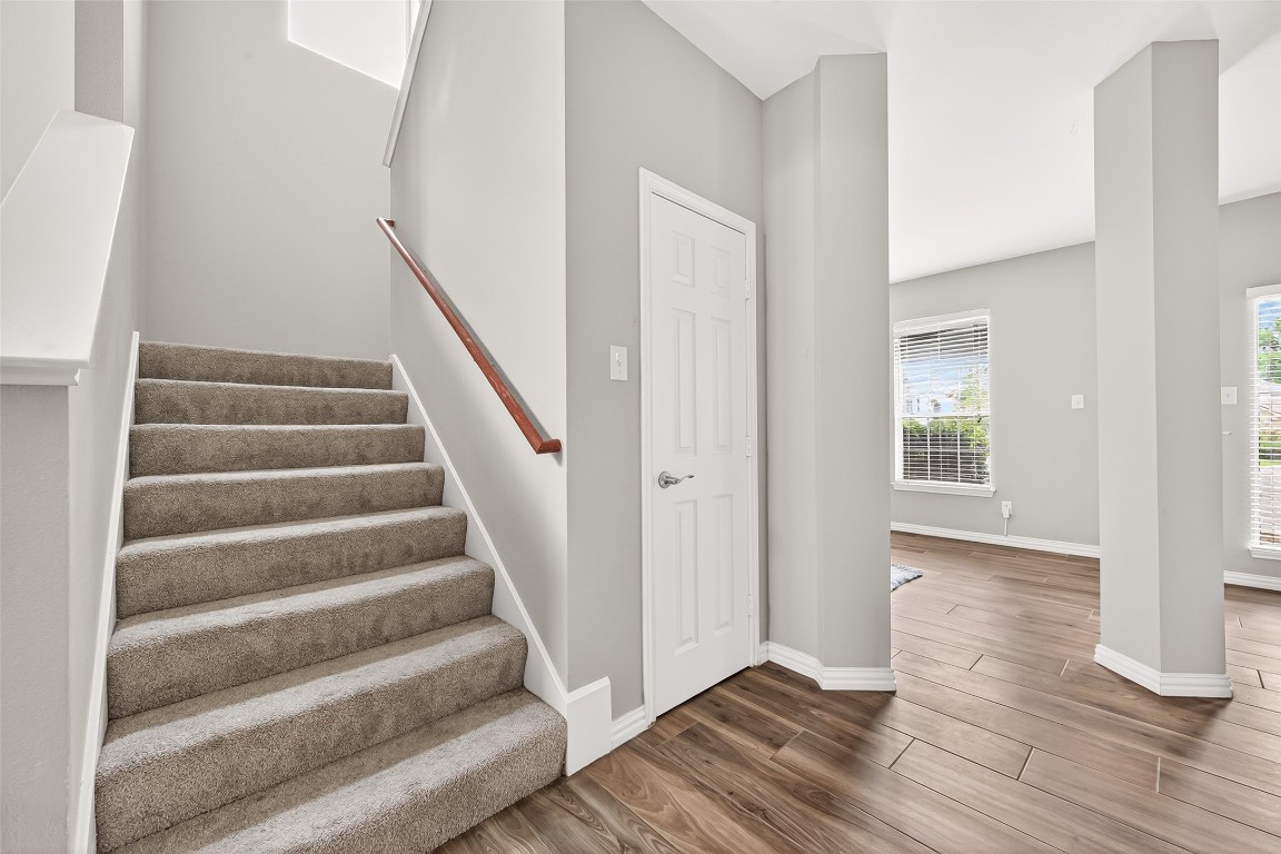 25507 Lyon Springs Court Spring, TX 77373 - Photo 28 of 39 a view of an entryway with wooden floor