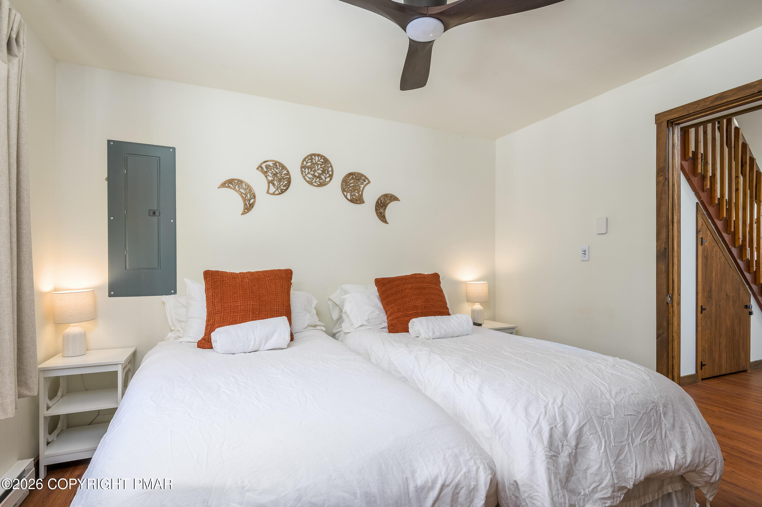 2206 Chatham Drive Bushkill, PA 18324 - Photo 16 of 45 a bedroom with a bed and a painting on the wall