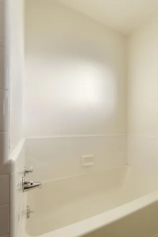 a close up of a bathtub
