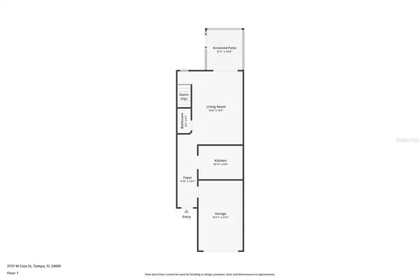 $2,500 | 3731 West Cass Street, Tampa, FL 33609