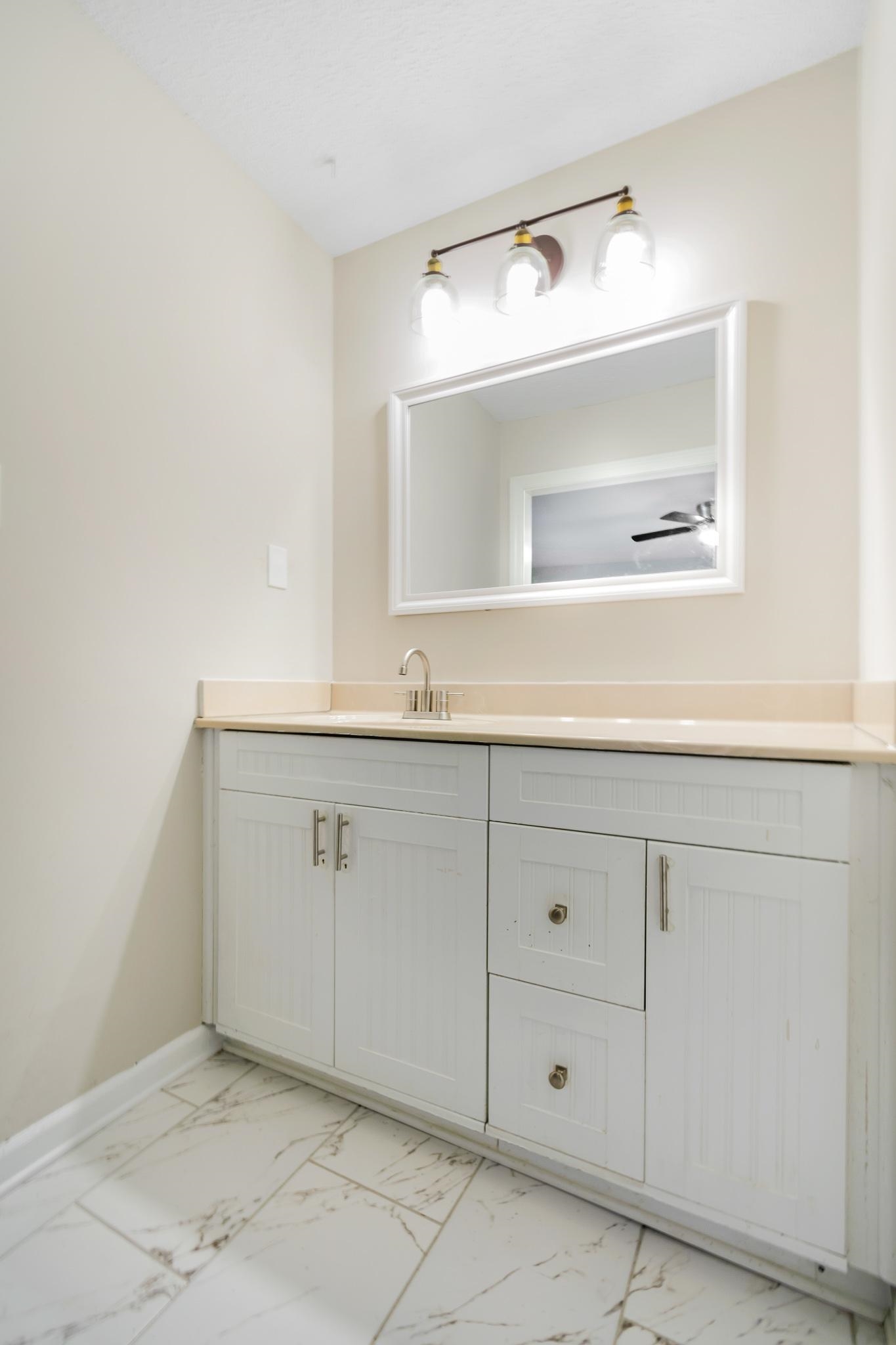 3036 Canyon Road Memphis, TN 38134 - Photo 16 of 24 a bathroom with a sink vanity and mirror