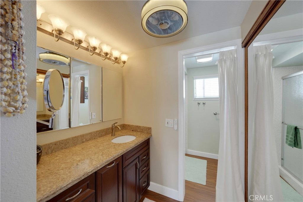 2422 Miseno Way Costa Mesa, CA 92627 - Photo 31 of 40 a view of a hallway with granite countertop