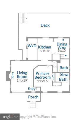 845 Broadwater Road Churchton, MD 20733 - Photo 46 of 48 Main Level Floor Plan