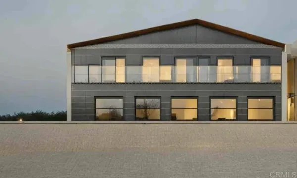 a front view of a building