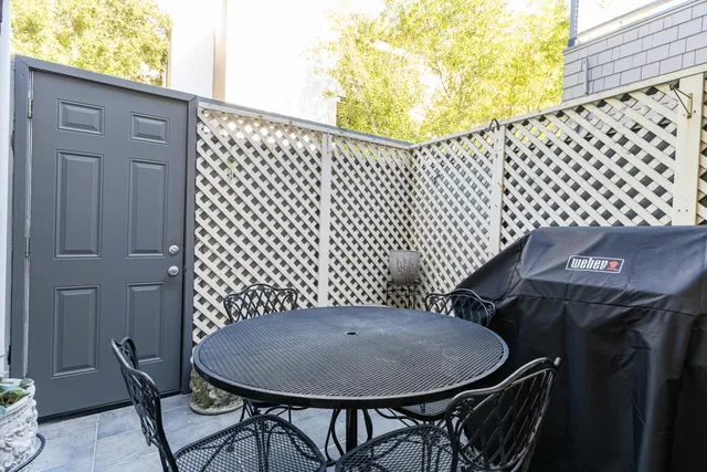 a front view of a house with garage