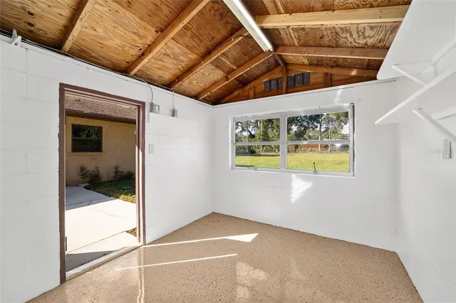 a view of an empty room