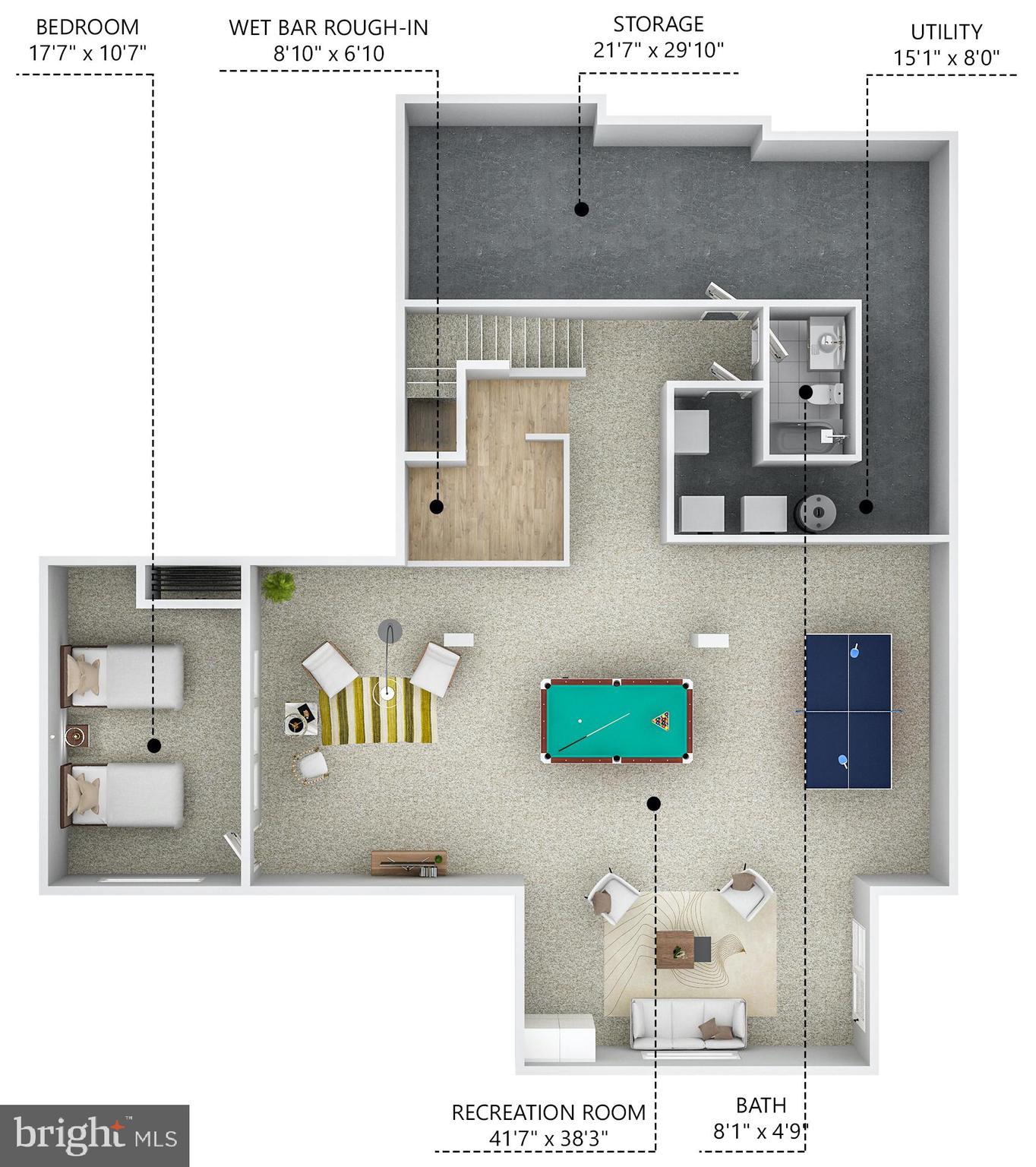 12809 West Old Baltimore Road Boyds, MD 20841 - Photo 75 of 75 Lower Level Floorplan
