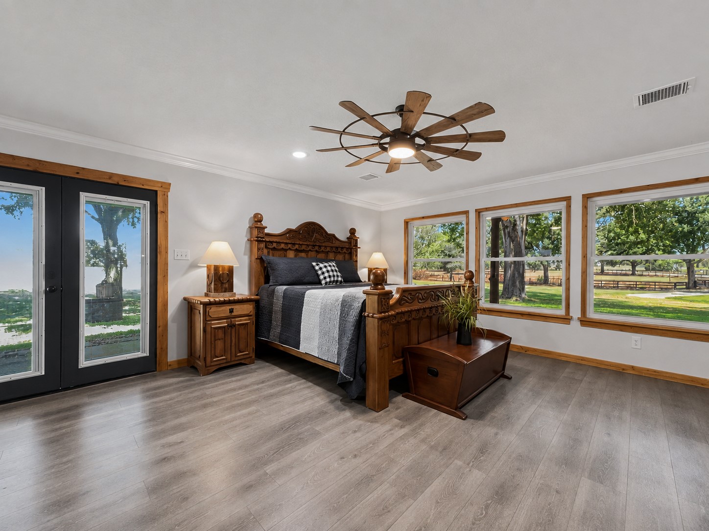 19023 Frey Road Hempstead, TX 77445 - Photo 25 of 49 Spacious primary retreat offers peaceful views and a relaxing connection to the surrounding property.