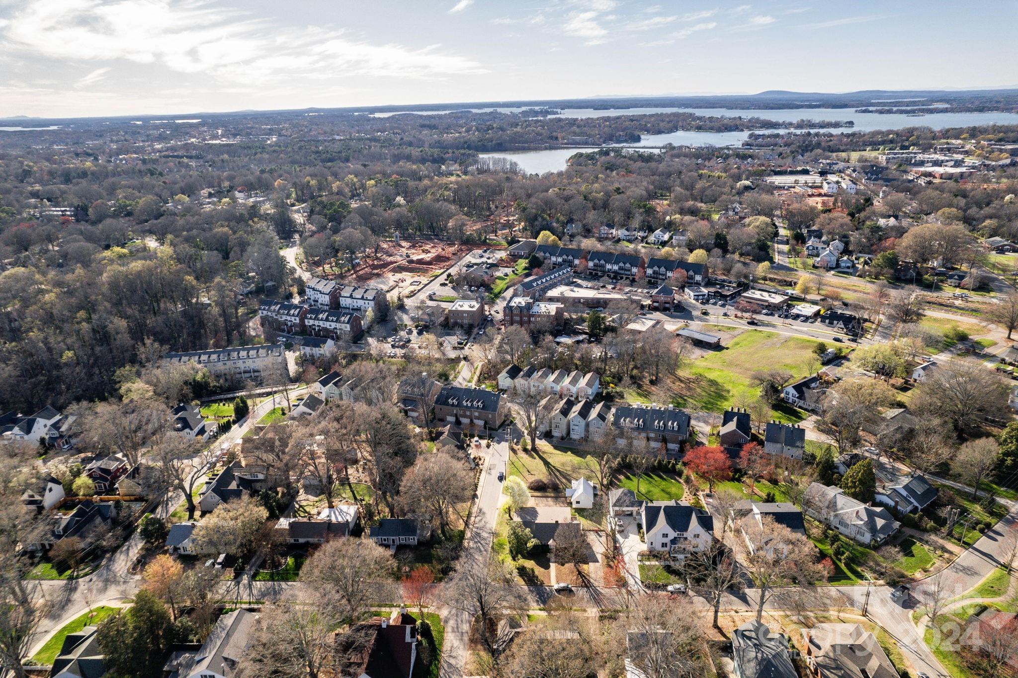 318 Walnut Street Davidson, NC 28036 - Photo 5 of 21 an aerial view of residential houses with outdoor space