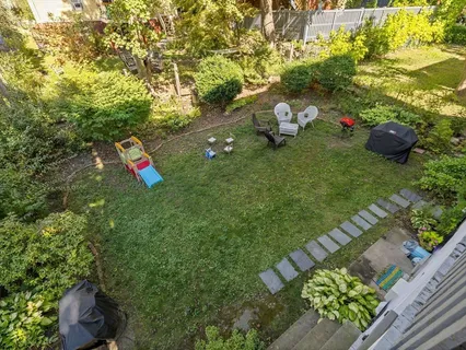 an aerial view of multiple house