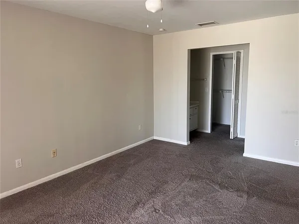 a view of a room with closet