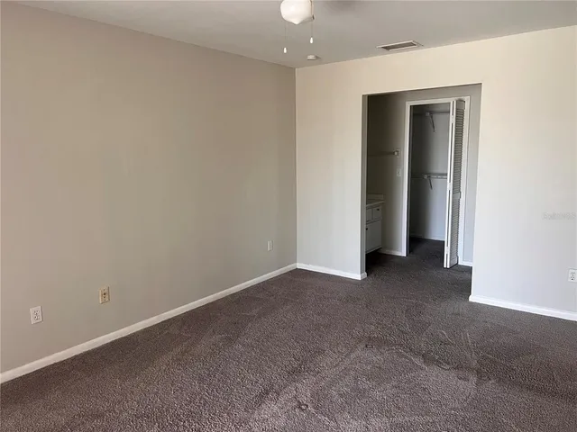 a view of a room with closet