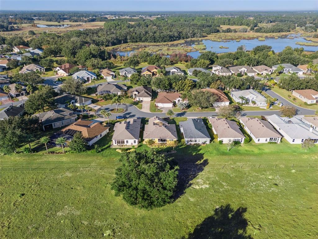 20642 Prince Ranier Place Leesburg, FL 34748 - Photo 26 of 59 an aerial view of residential houses with outdoor space