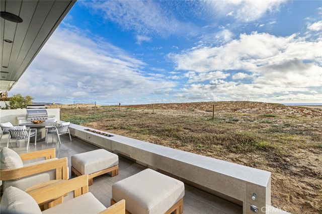 a view of a terrace with skyline