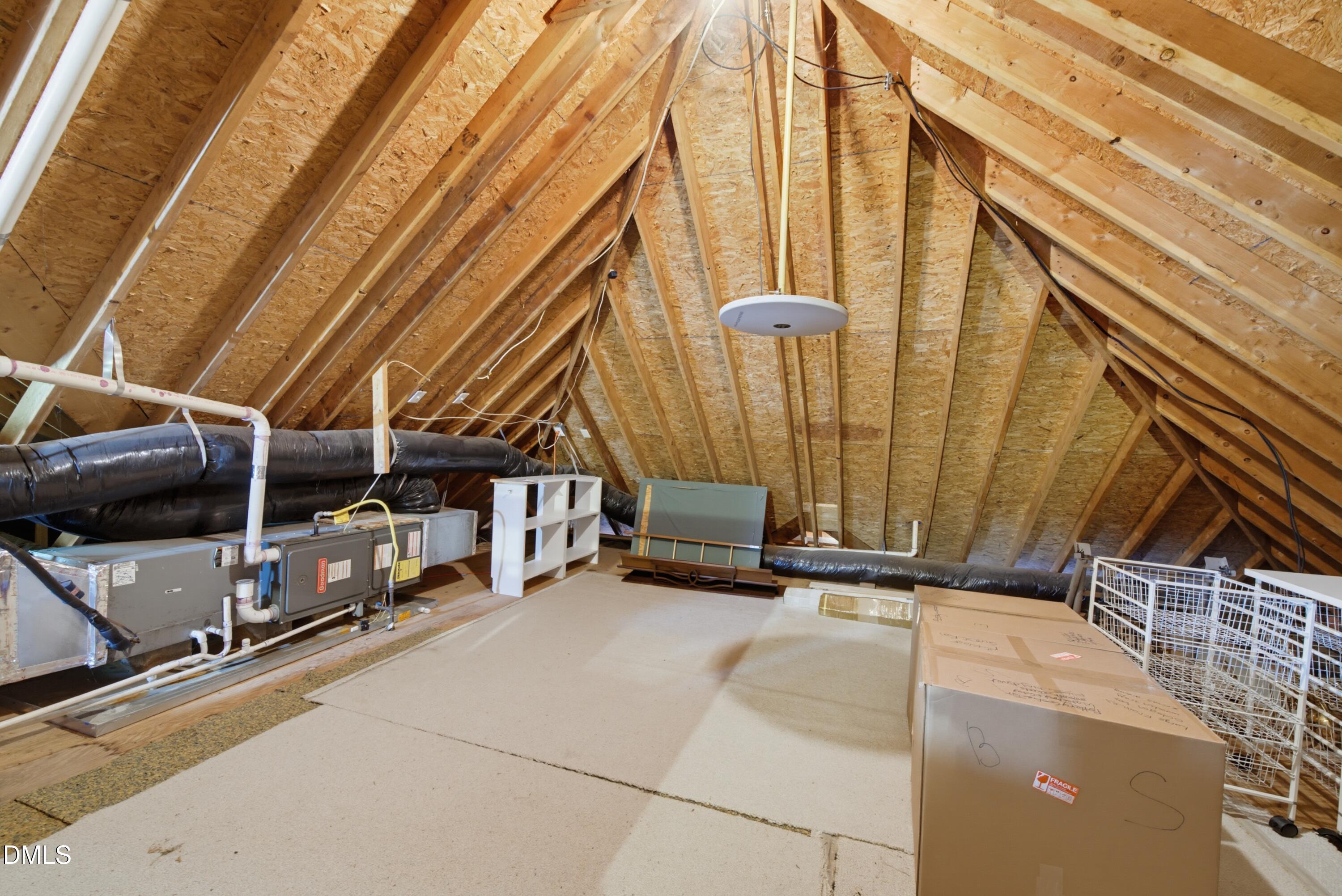 1105 Erins Way Lane Raleigh, NC 27614 - Photo 67 of 82 Unfinished attic left side