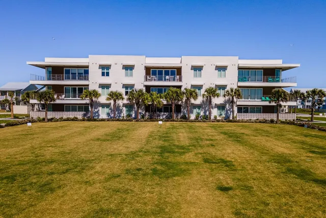 a front view of a building with street