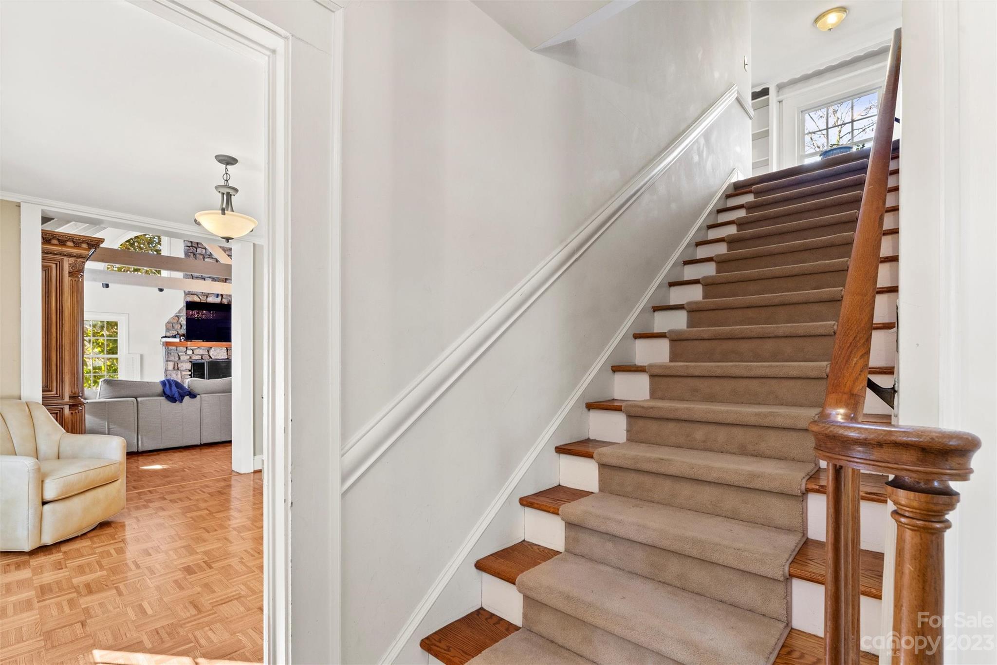 116 Riverside Court Morganton, NC 28655 - Photo 4 of 40 a view of entryway and hall with wooden floor