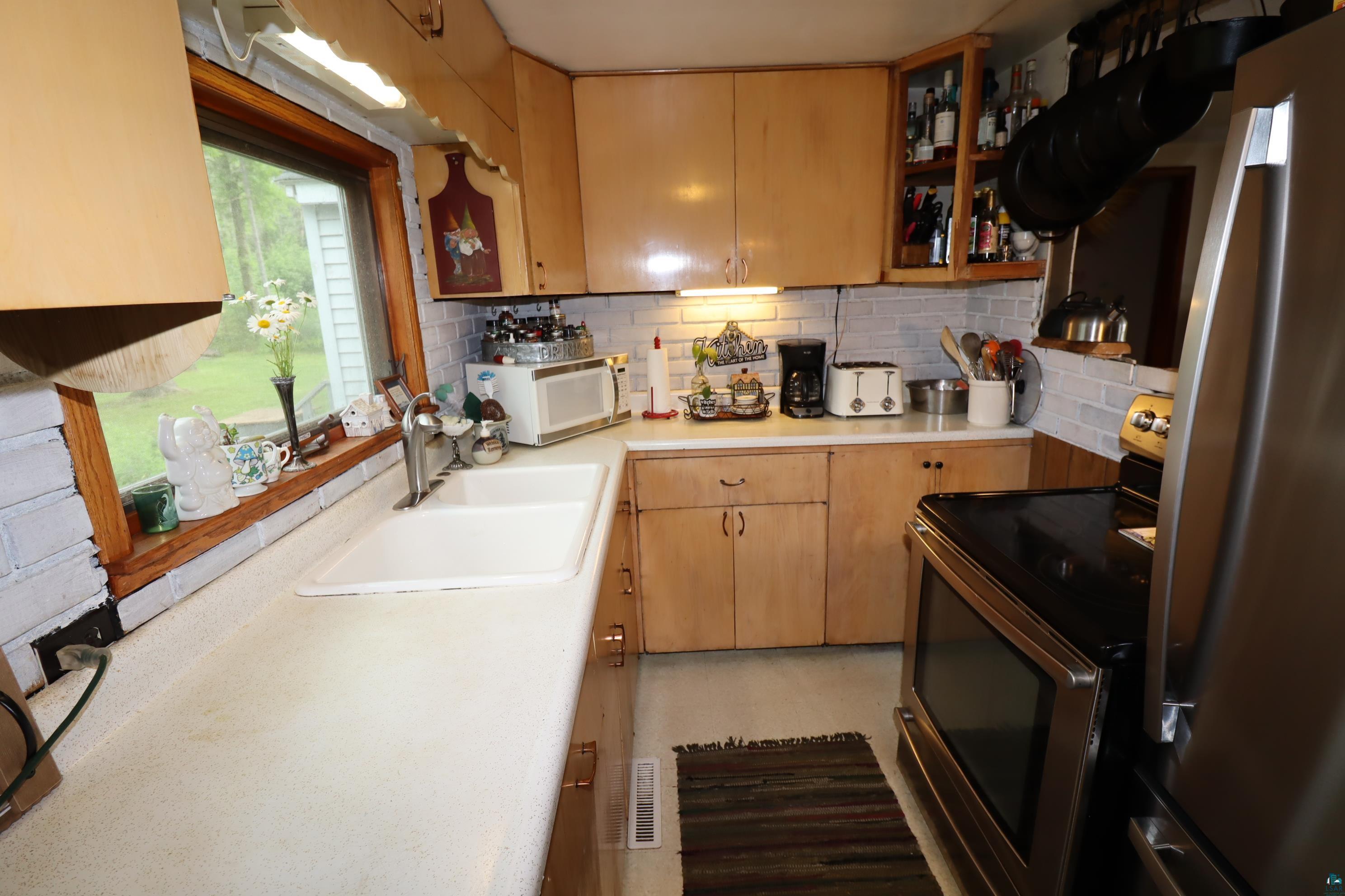6424 Summit Avenue Washburn, WI 54891 - Photo 47 of 68 Galley Kitchen With Lake Views