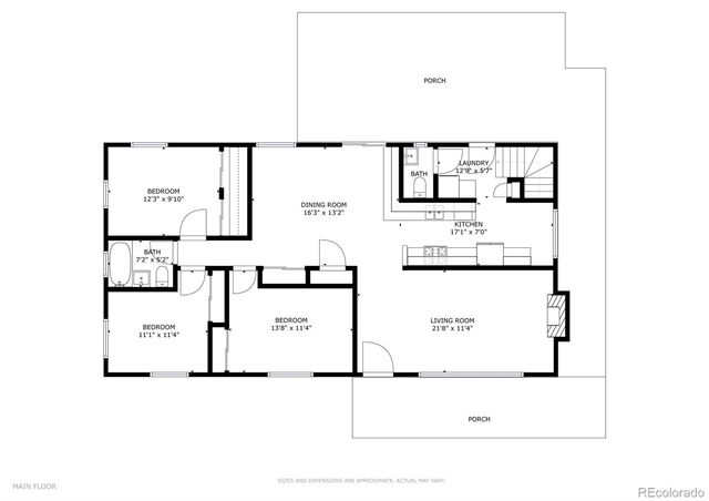 a picture of a floor plan