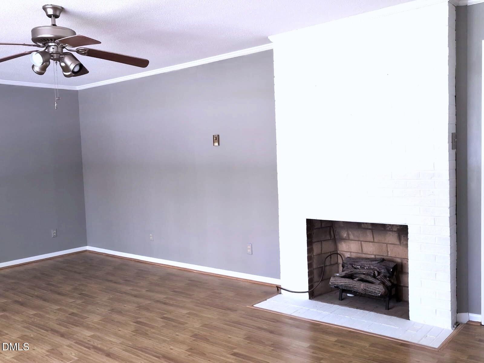 323 Ranch Farm Road Raleigh, NC 27603 - Photo 22 of 42 Full Masonry Fireplace with gas logs