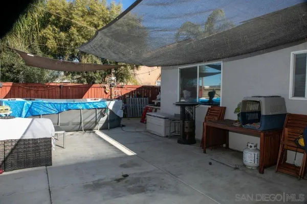 a view of outdoor space with seating area