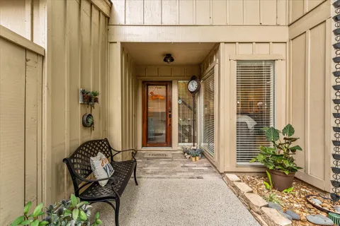 a view of a entryway of the house