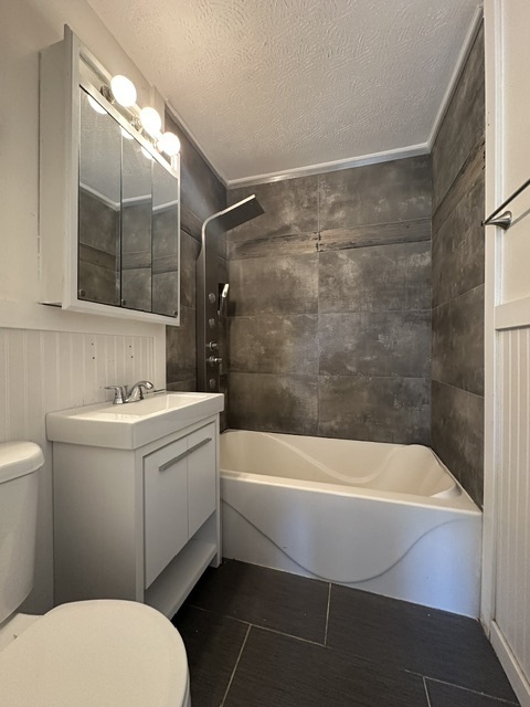 306 Mohawk Street Park Forest, IL 60466 - Photo 10 of 12 a bathroom with a sink a toilet and bathtub