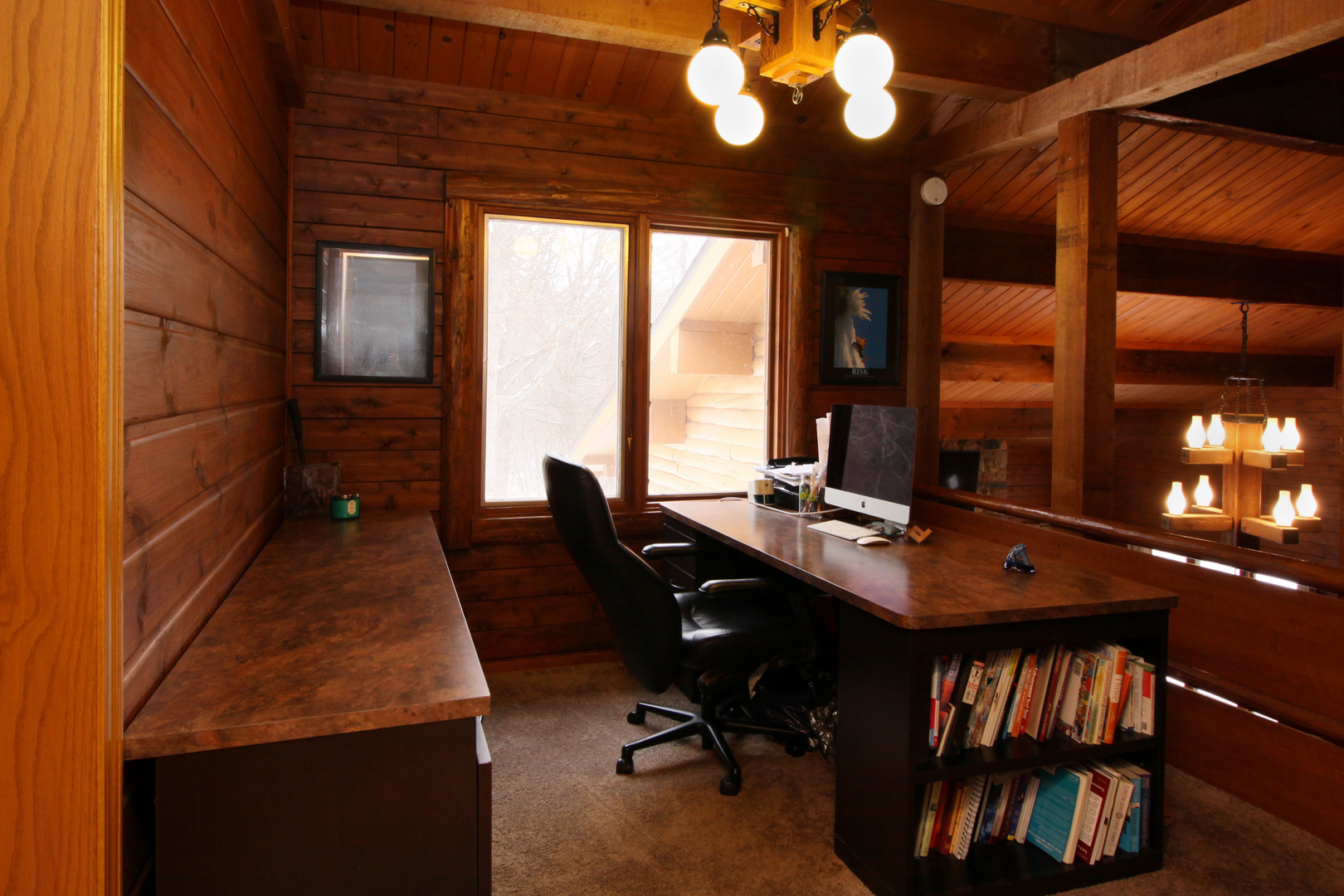 2002 Hawthorn Road Marengo, IL 60152 - Photo 13 of 27 a view of a workspace with furniture and a window