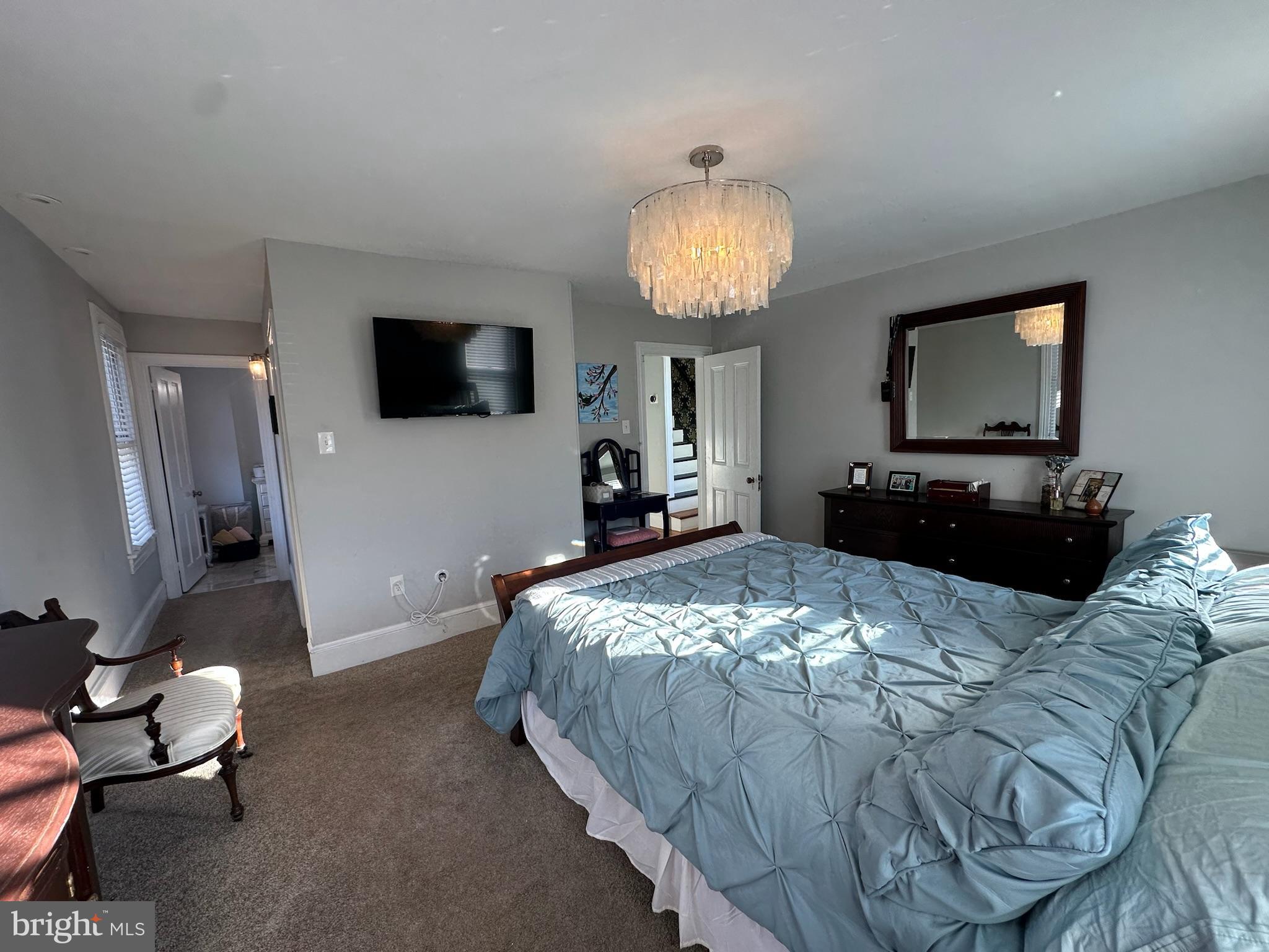 121 West Cottage Avenue Haddonfield, NJ 08033 - Photo 22 of 43 Serene bedroom with modern elegance.