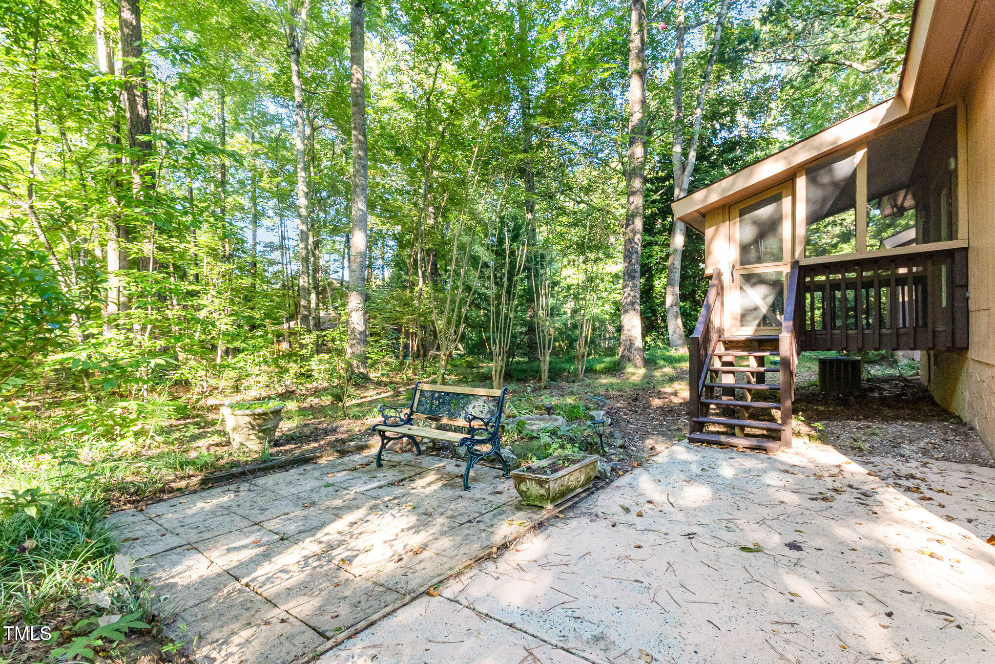 1423 Davis Road Hillsborough, NC 27278 - Photo 31 of 40 a view of backyard with patio