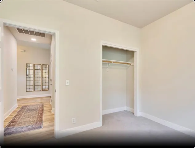 a view of an empty room