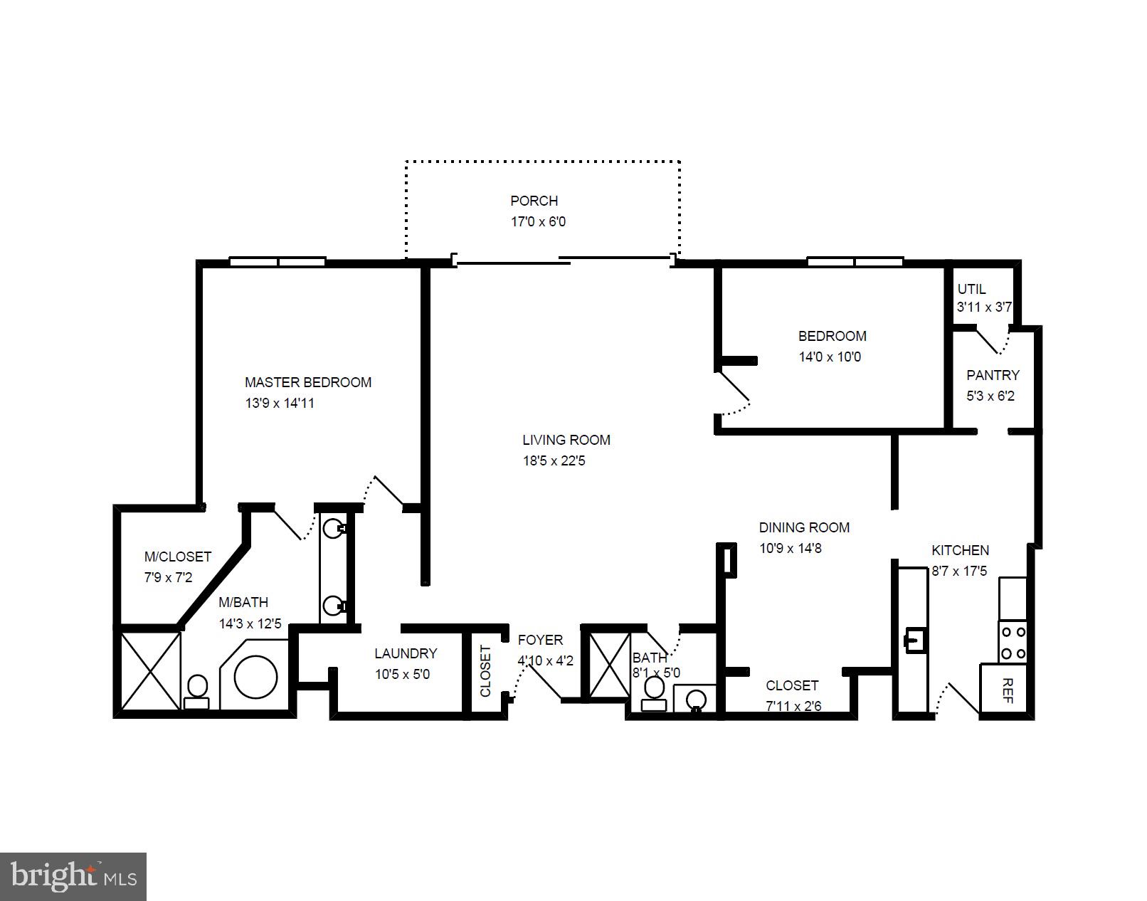 1515 South Arlington Ridge Road, Unit 704 Arlington, VA 22202 - Photo 38 of 38 Floor Plan - Main Level