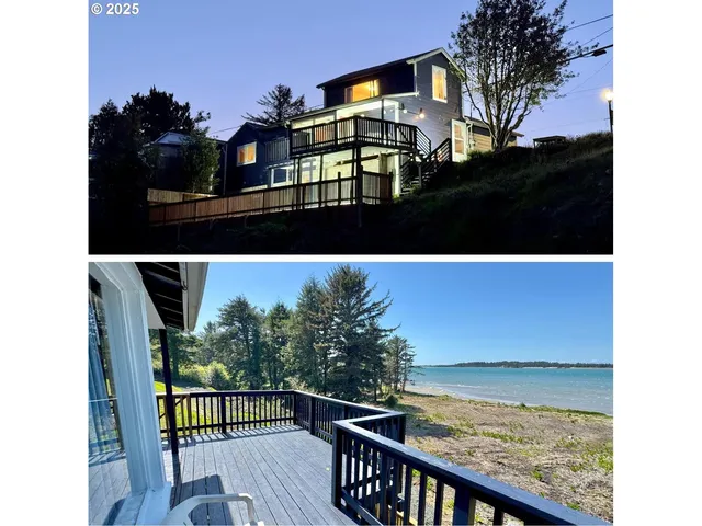 a view of a balcony with two chairs