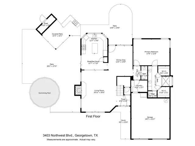 $399,900 | 3403 Northwest Northwest Boulevard, Georgetown, TX 78628