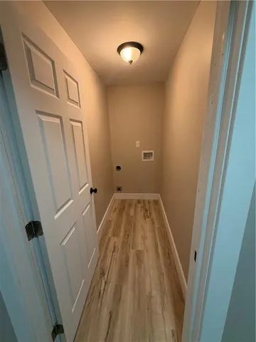 a view of a hallway in the house