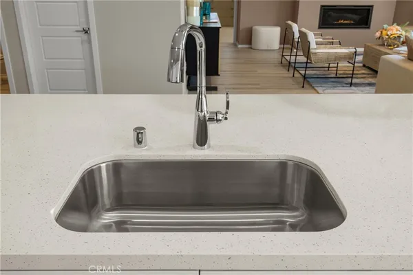 a close view of sink and tap