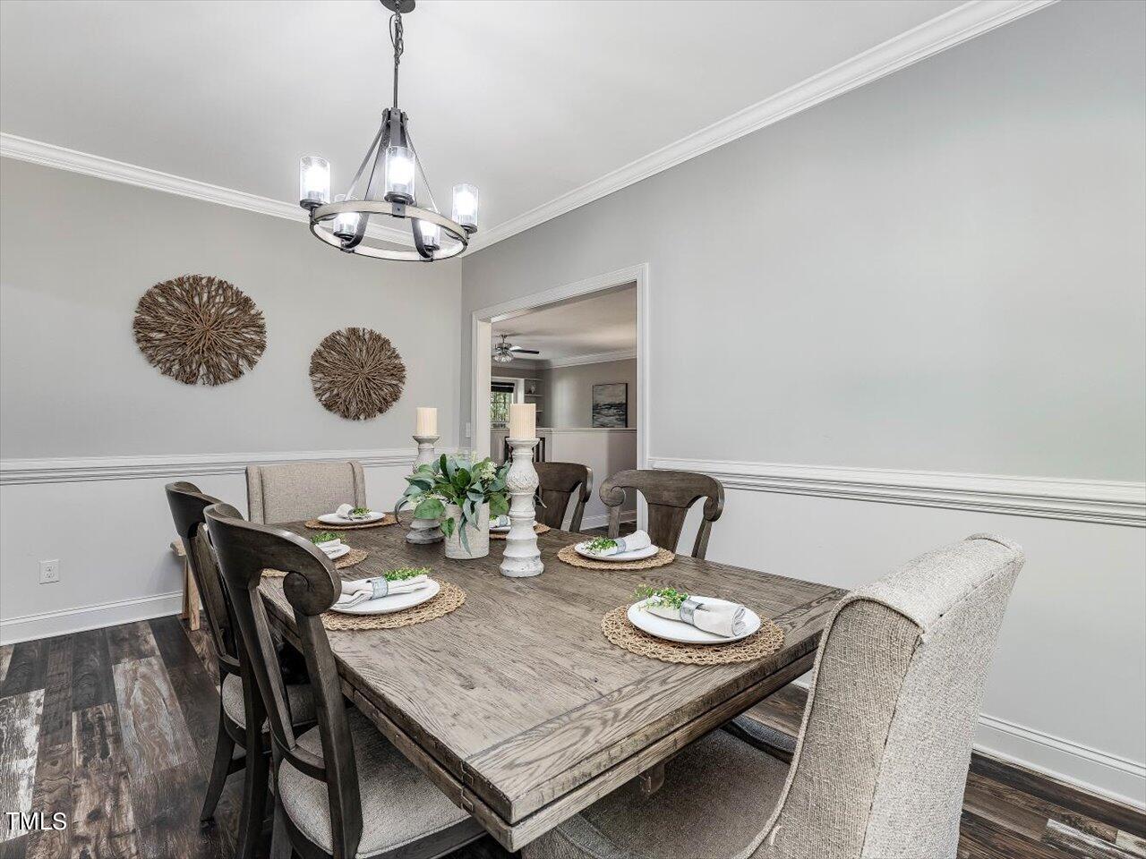 406 Gum Springs Church Road Moncure, NC 27559 - Photo 13 of 100 a view of a dining room with furniture