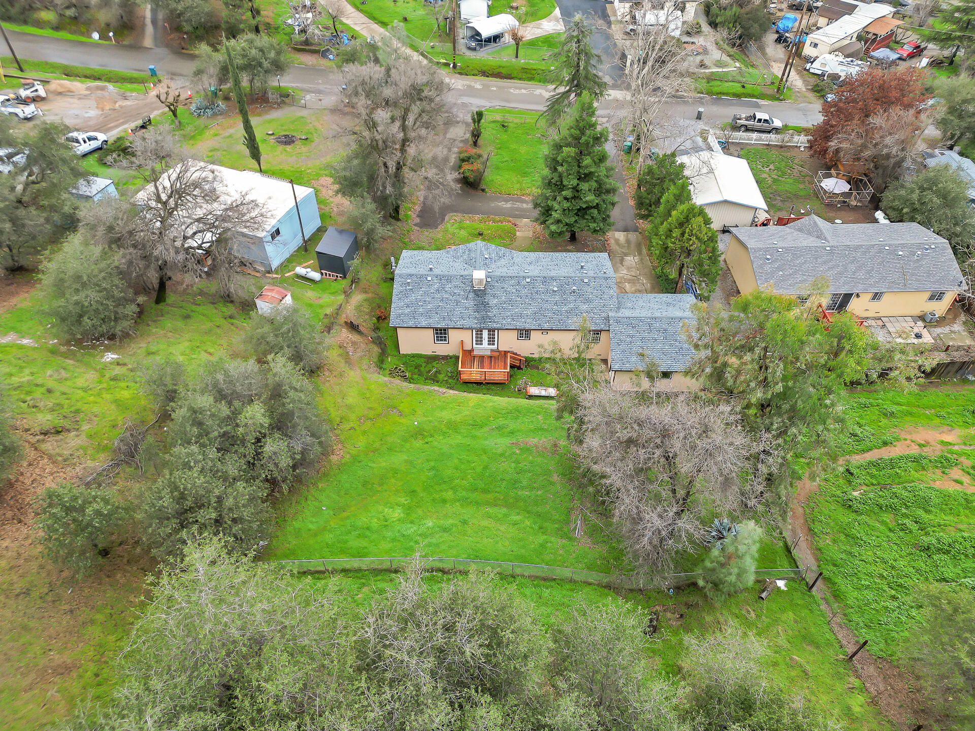 22150 Ravine Court Redding, CA 96003 - Photo 32 of 37 an aerial view of residential house with outdoor space