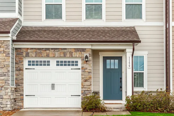 a front view of a house
