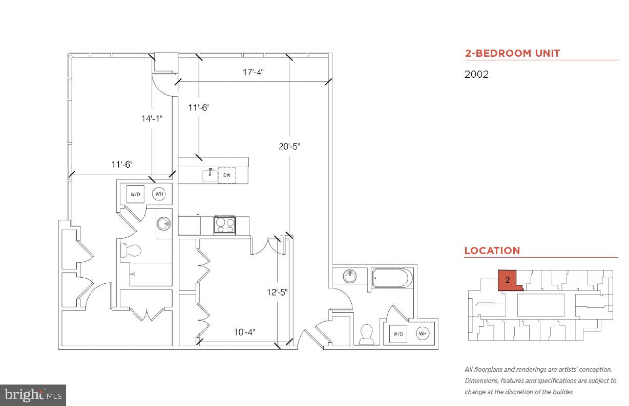 200 North 16th Street, Unit 1624 Philadelphia, PA 19102 - Photo 13 of 66 a picture of a bathroom with a white wall