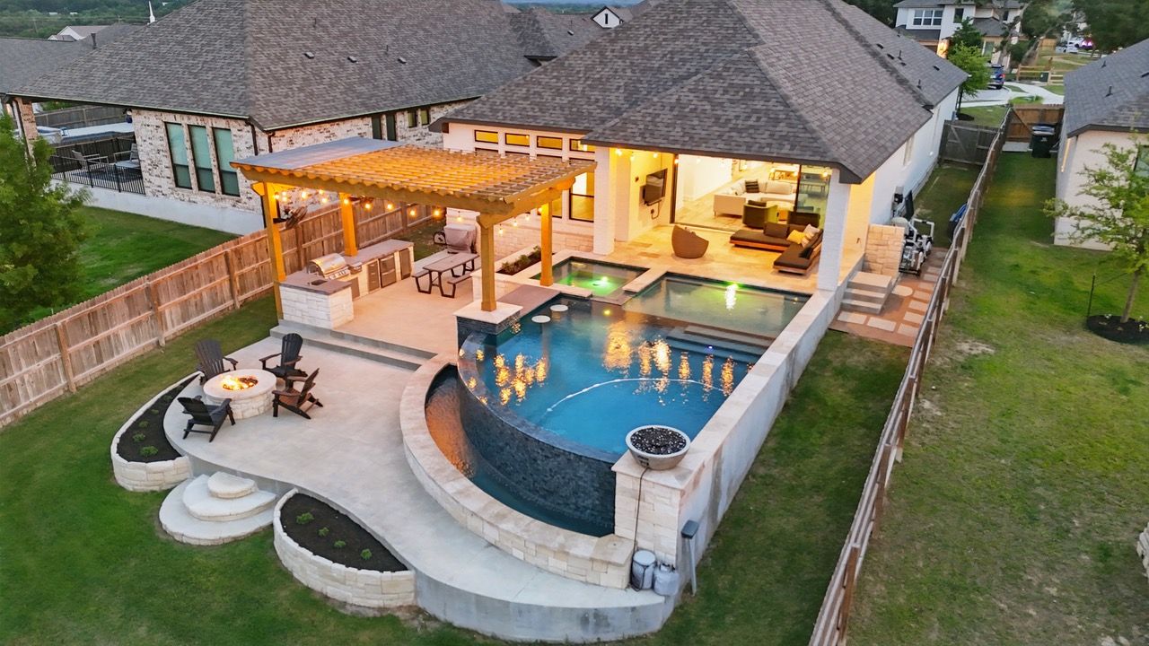 384 Fred Drive Buda, TX 78610 - Photo 1 of 1 a view of swimming pool with outdoor seating