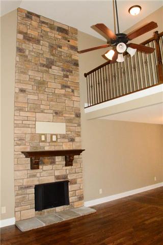 22 Salem Ridge Road Clarksville, TN 37040 - Photo 6 of 20 WALK IN THE FRONT DOOR TO THIS CUSTOM STACKED STONE FIREPLACE AND BALCONY OVERLOOKING GREAT ROOM!