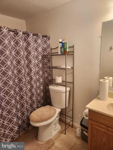 a white toilet sitting next to a shower curtain
