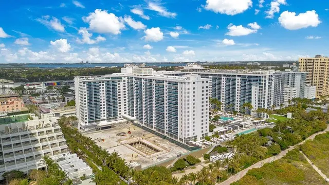 a view of a city with tall buildings