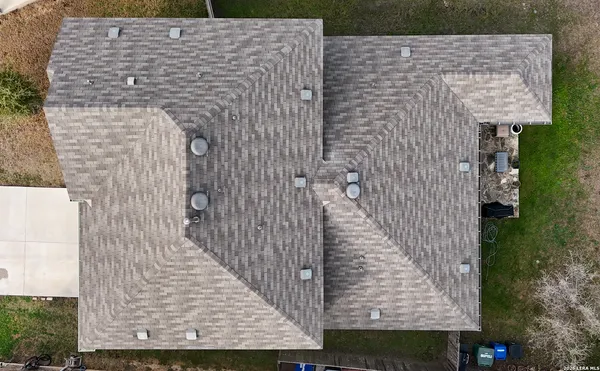 a view of a brick wall of the building
