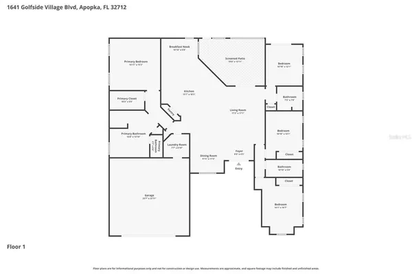 $525,000 | 1641 Golfside Village Boulevard, Apopka, FL 32712